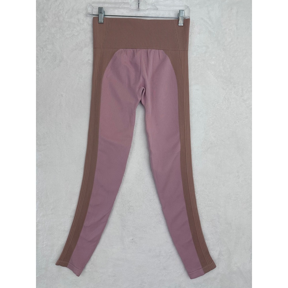 Ryka Seamless Ribbed Leggings Dusty Rose Mauve Brown Size M‎